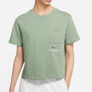 Nike Sage Green Cropped Tee cz8911